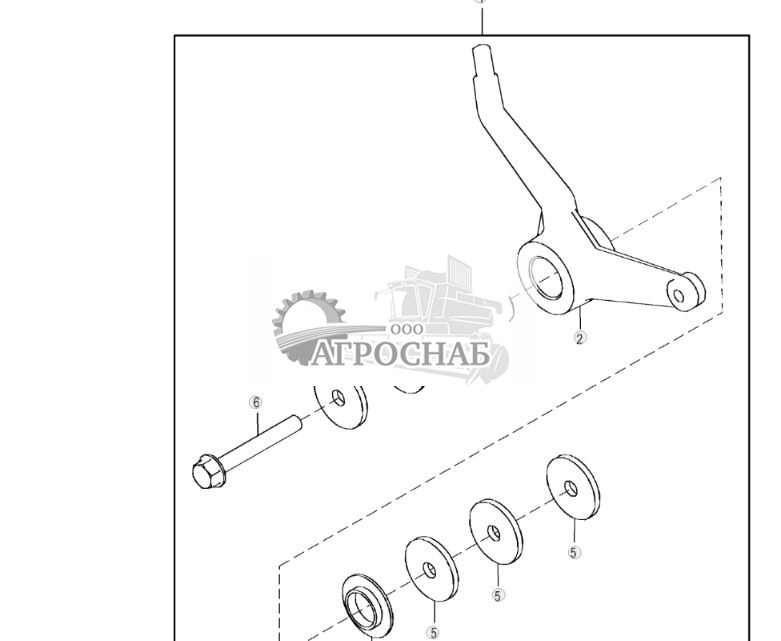 Комплект рычага упр. подн. ножа одной рукой - ST3547 752.jpg